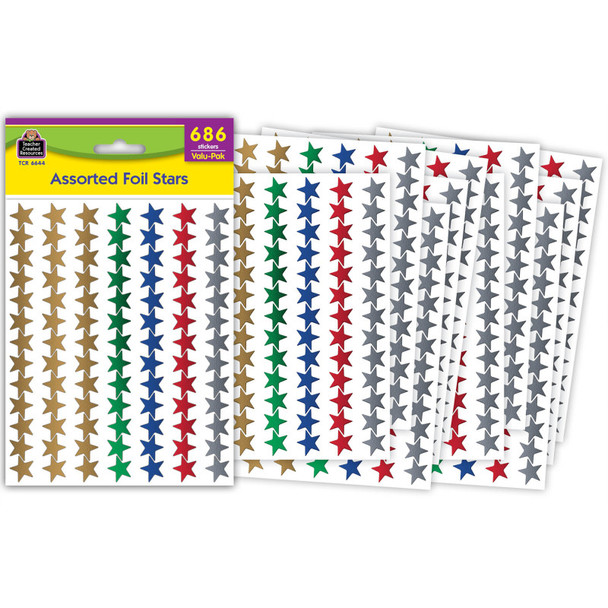 Assorted Foil Stars Valu-Pak Stickers