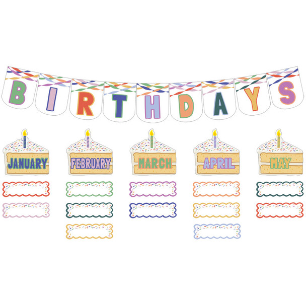 Color Crush Birthdays Mini Bulletin Board