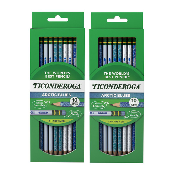 Arctic Blue #2 HB Pencils, 10 Count, 2 Pack