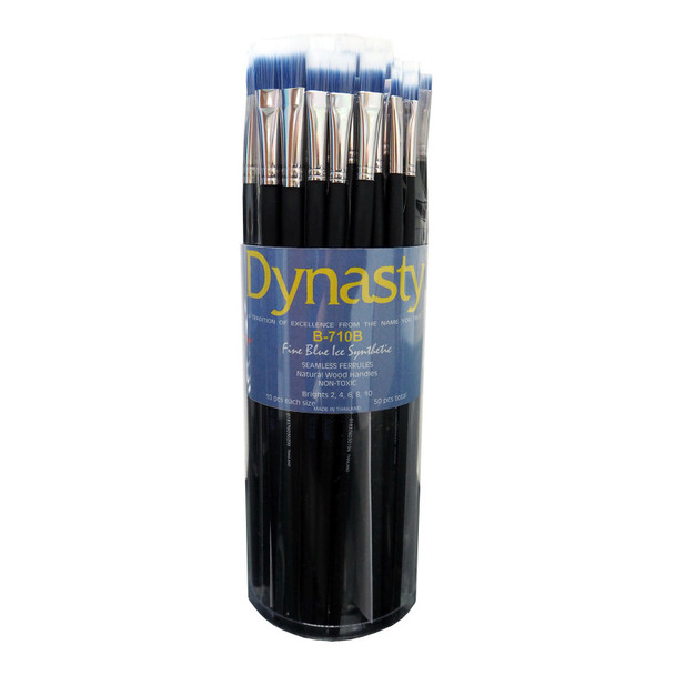 Blue Ice Bright Brush Canister, 50 Brushes