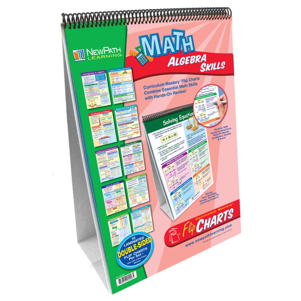 Algebra Skills Flip Chart Set, Grades 6-10