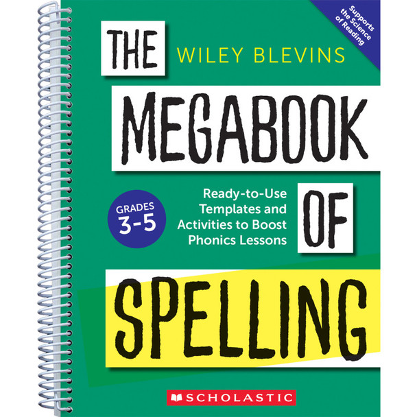 The Megabook of Spelling, Grades 3-5, Ready-to-Use Templates and Activities to Boost Word Study Lessons, Spiral Bound