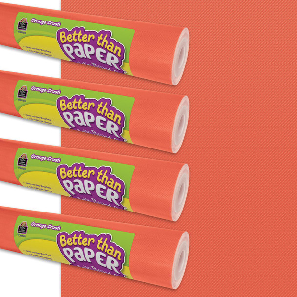Orange Crush Better Than Paper® Bulletin Board Roll, 4 ft x 12 ft, 4-Pack