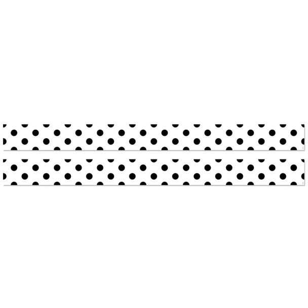 Black Polka Dots EZ Border, 2 Packs