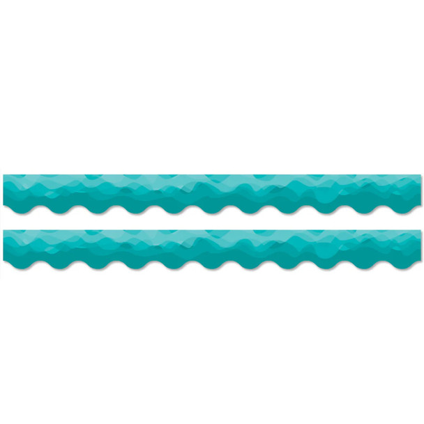 Waves of Teal EZ Border, 2 Packs
