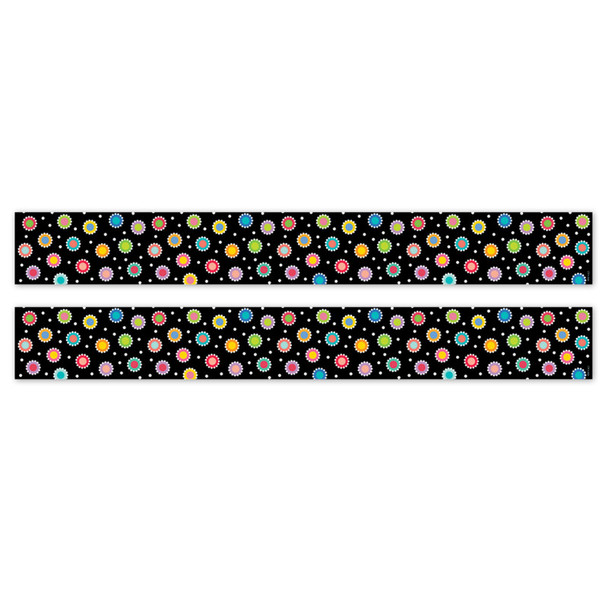 Dotted Dots on Black EZ Border, 2 Packs
