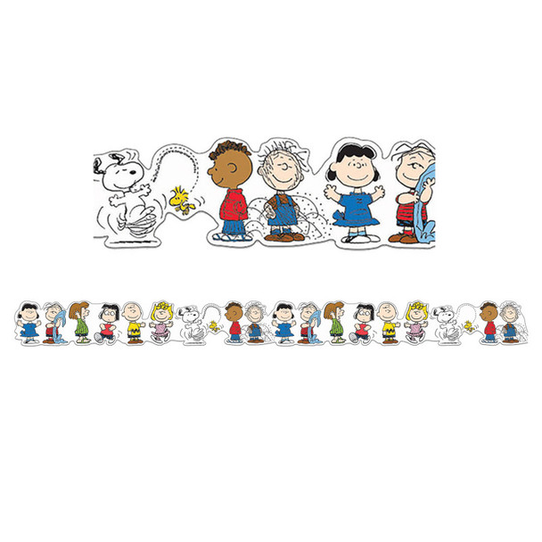 Peanuts® Character Lineup Extra Wide Die-Cut Deco Trim®, 37 Feet