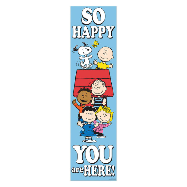 Peanuts® So Glad You Are Here! Banner - Vertical