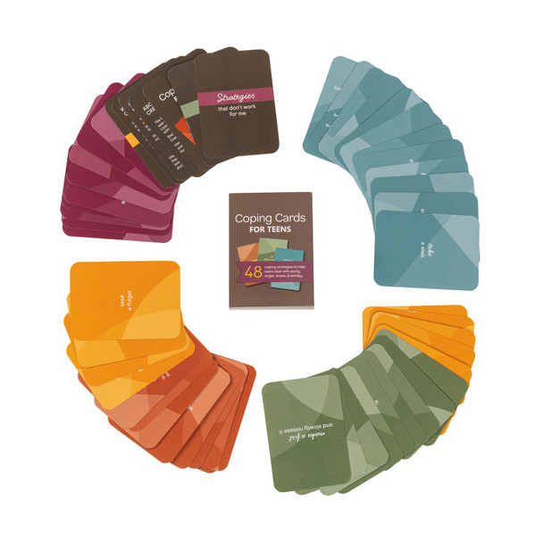 Coping Cards for Teens, 48 Coping Strategy Cards