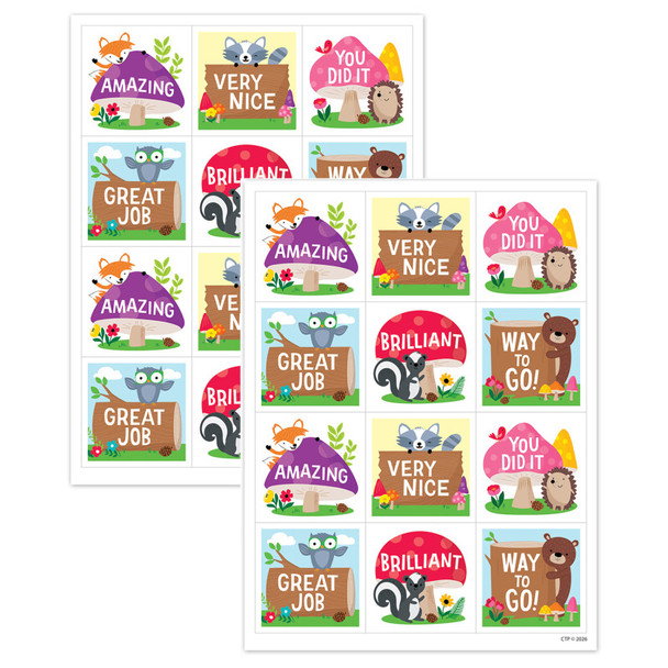 Woodland Friends Rewards Stickers, 2 Packs