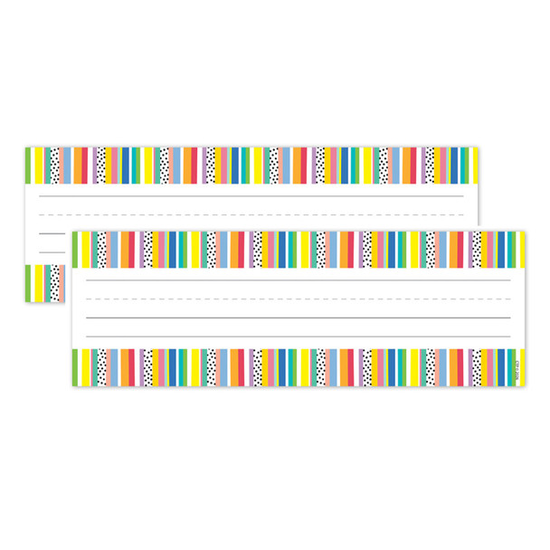 Stripes and Dots Name Plates, 2 Packs