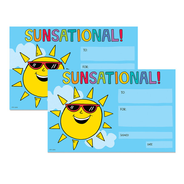 Sunsational Awards, 2 Packs