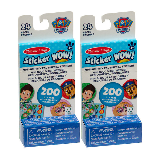 PAW Patrol Sticker WOW! Activity Pads, 2 Set