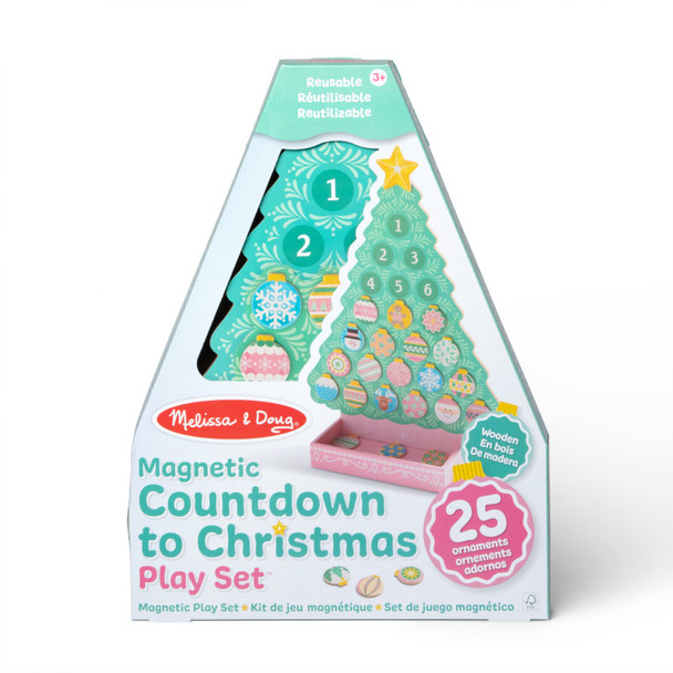 Countdown to Christmas Wooden Magnetic Play Set-Pink
