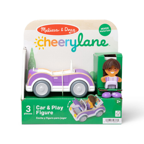 Cheery Lane Car and Play Figure-Purple