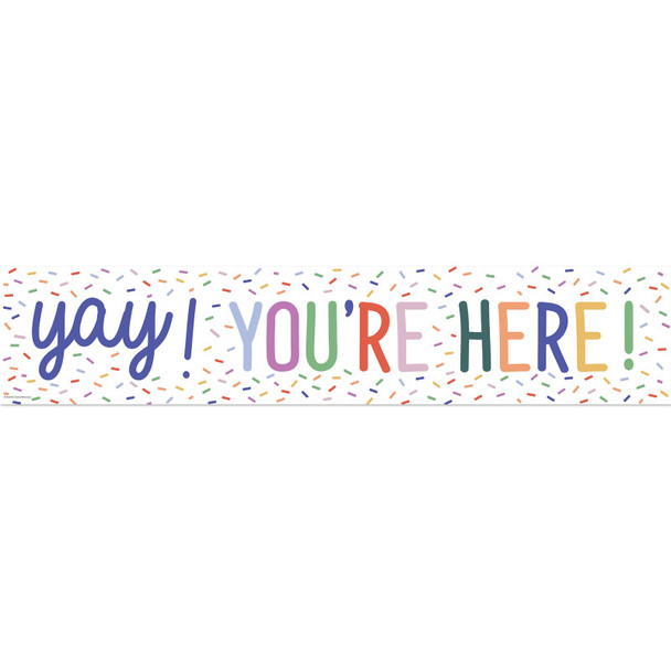 Color Crush Yay! You’re Here! Banner
