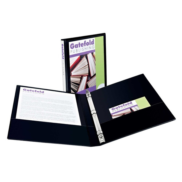 Standard View 3-Ring Binder, 0.5" Rings, 100-Sheet Capacity