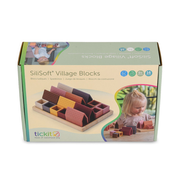 SiliSoft® Village Blocks, Set of 16