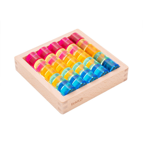 Gem Circle Mirror Tray