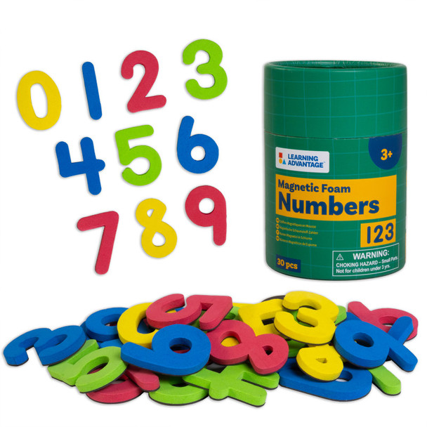 Magnetic Foam Numbers Set, 30 Pieces