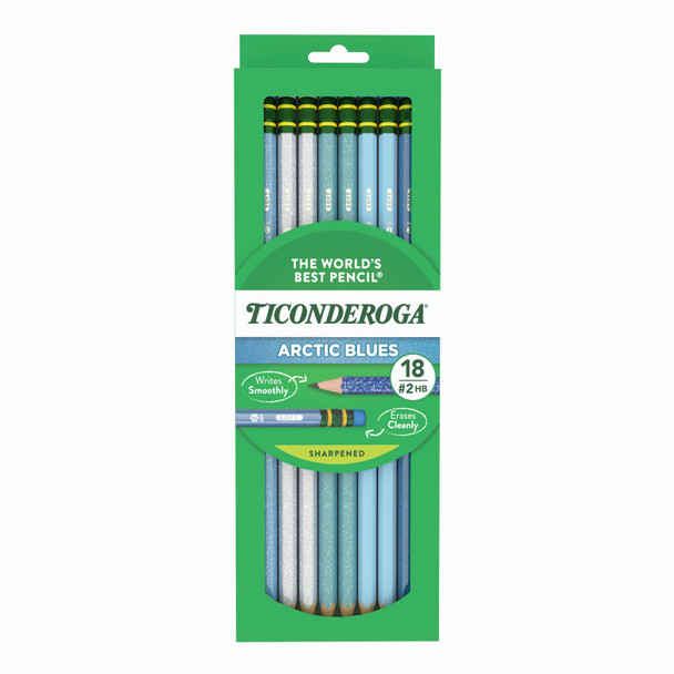 Arctic Blue #2 HB Pencils, 18 Count