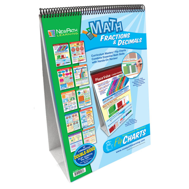 Fractions & Decimals Flip Chart Set, Grades 3-6
