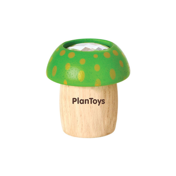 Green Mushroom Kaleidoscope Wooden Discovery Toy