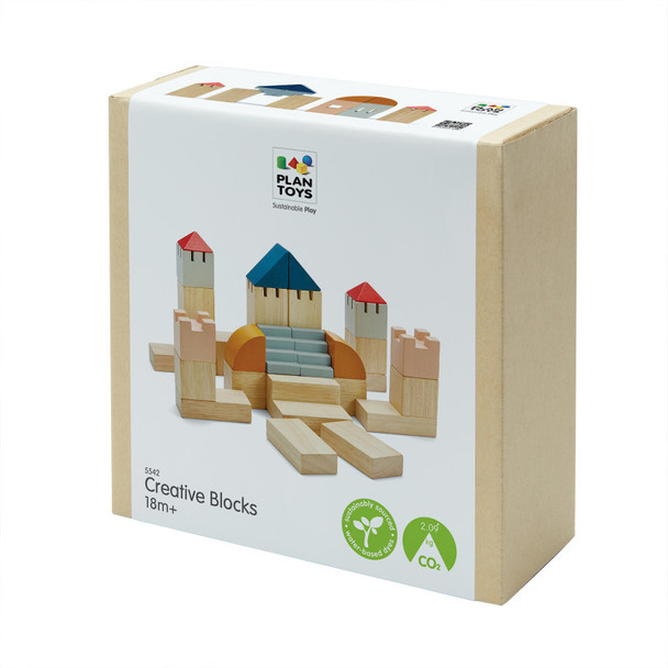 Orchard Creative Blocks Wooden Building Set, 30 Pieces