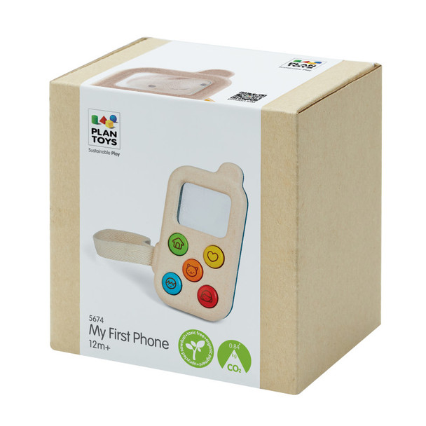 Wooden My First Phone Pretend Play Toy