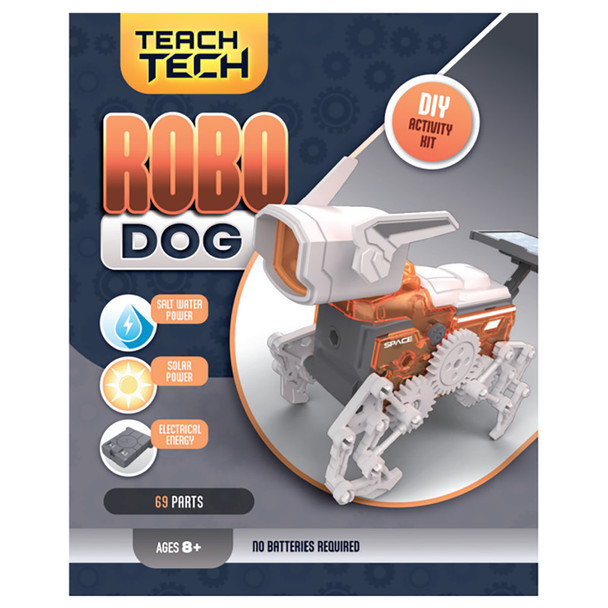 Robo Dog Alternative Energy Robot Build Kit, 69 Pieces