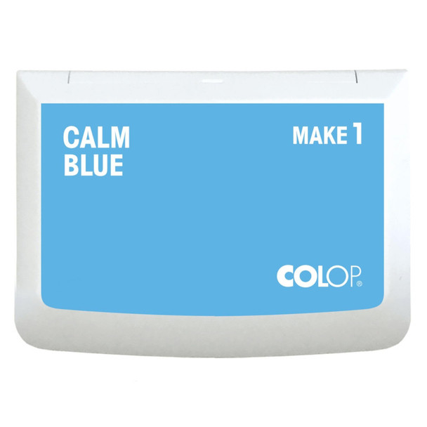 Make 1 Water-Based Acid-Free Craft Ink Stamp Pad, 3.5 x 2 Inches, Calm Blue