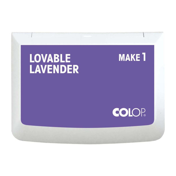 Make 1 Water-Based Acid-Free Craft Ink Stamp Pad, 3.5 x 2 Inches, Lovable Lavender
