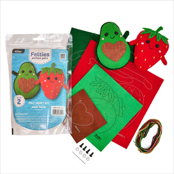 Super Foods Perfect Pair Felties Embroidery Kit