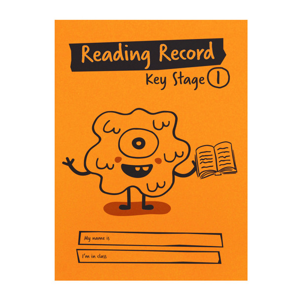 Little Monsters Reading Record, Key Stage 1, A5, 36 Pages, Orange
