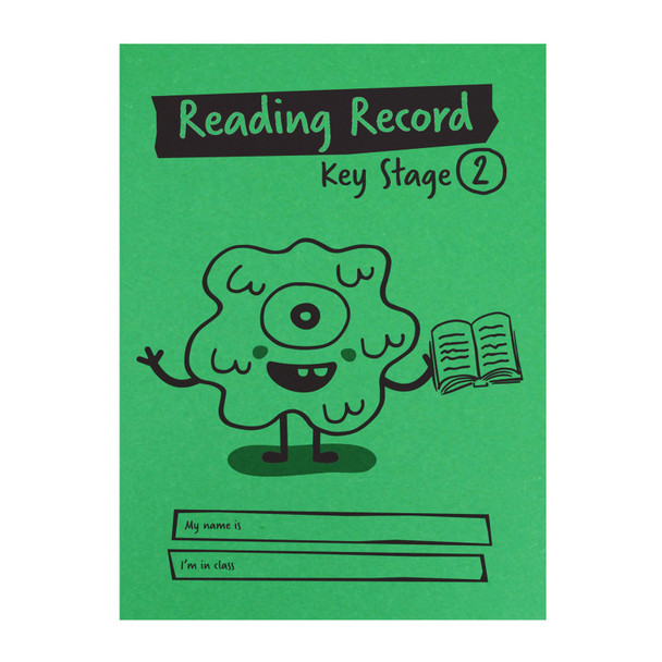Little Monsters Reading Record, Key Stage 2, A5, 36 Pages, Green