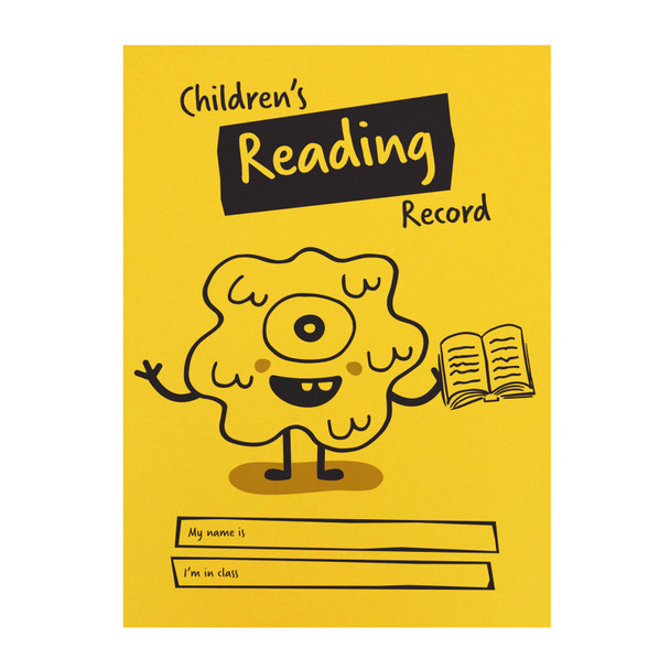 Little Monsters Children's Reading Record, A5, 40 Pages, Yellow