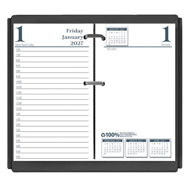 Recycled Desk Calendar Refill, 3.5" x 6"
