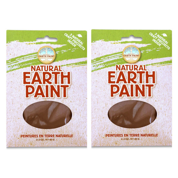 2-Pack Natural Earth Paint Powder, Brown, 3 oz
