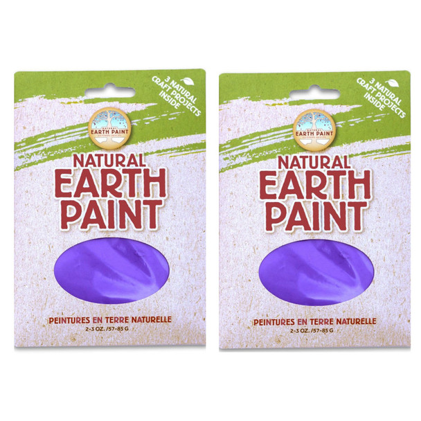 2-Pack Natural Earth Paint Powder, Purple, 3 oz