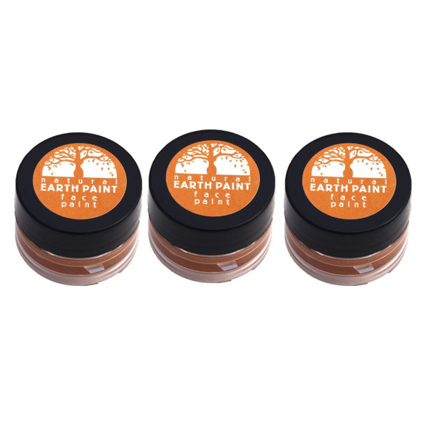 3-Pack Natural Face Paint, Orange, 0.4 oz
