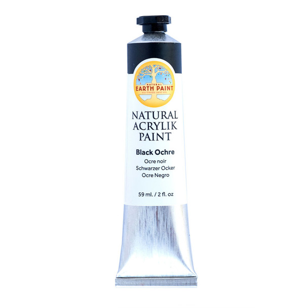 Natural Acrylik Paint, Black Ochre, 2 oz