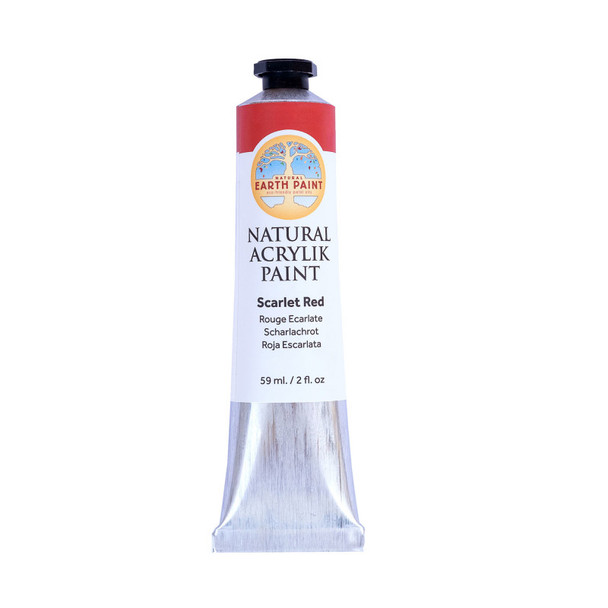Natural Acrylik Paint, Scarlet Red, 2 oz