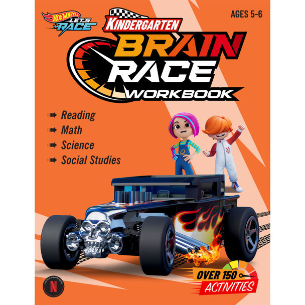Hot Wheels Brain Race Kindergarten Workbook