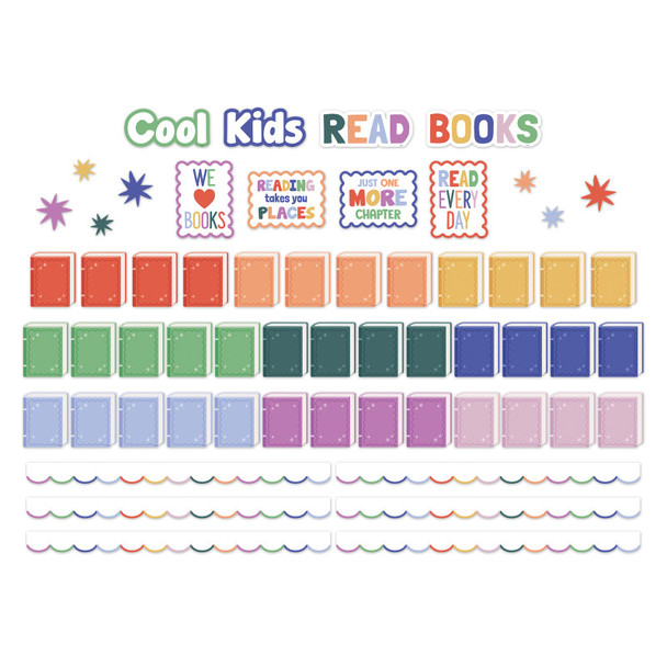Color Crush Cool Kids Read Books Mini Bulletin Board