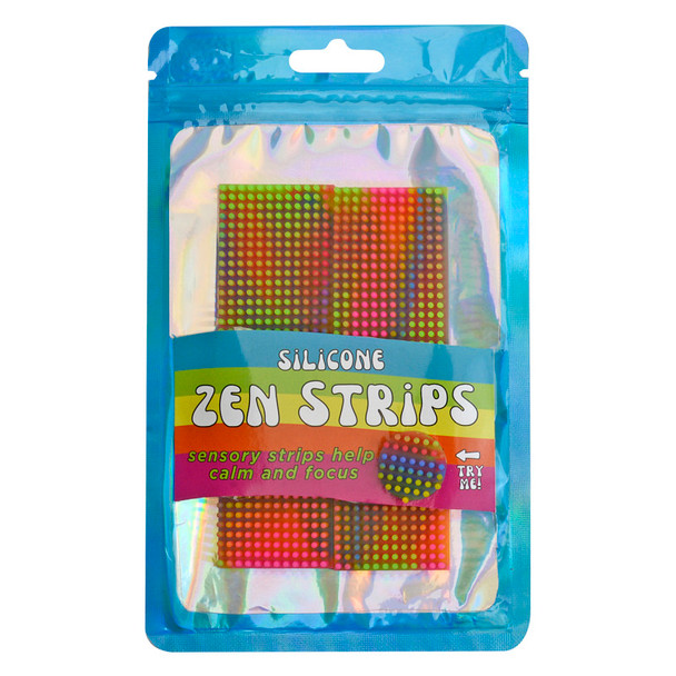 Textured Silicone Sensory Strips for Everyday Items, Assorted Colors, 2 Pack