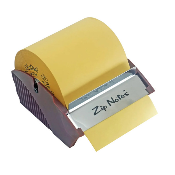 Manual Sticky Note Roll Dispenser with 150-Foot Paper Roll, Burgundy
