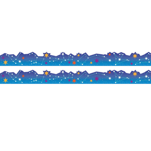 Mission to Explore Constellations Extra Wide Classroom Border Trim, 24 Strips, 2-Pack