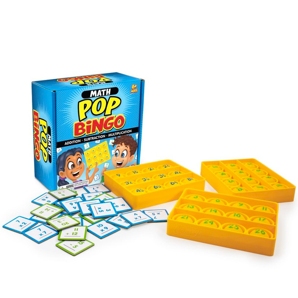 Math Pop Bingo Game, 32 Pieces
