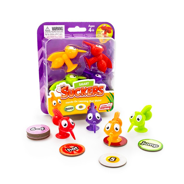 Smart Suckers Learning Game, Multi-Colored, 14 Pieces
