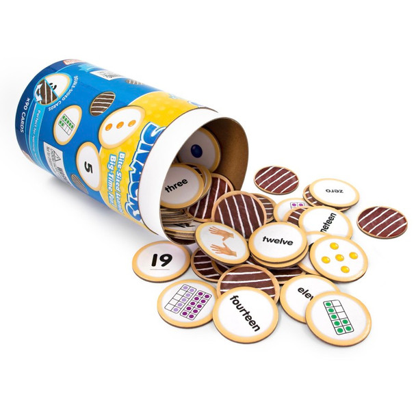 Number Snacks Math Cards, 90 Pieces
